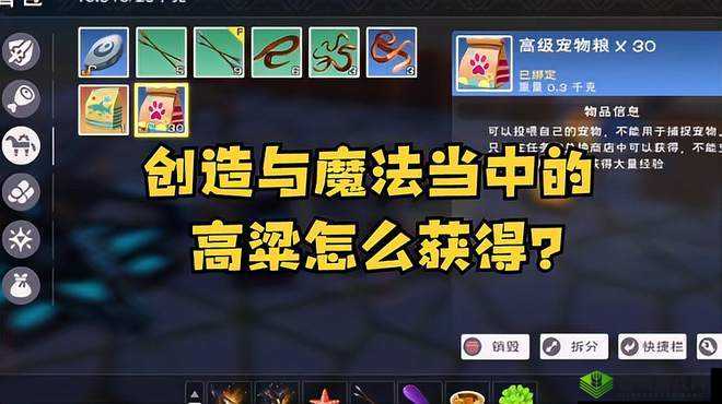 探寻高粱的秘密:创造与魔法中获取高粱的独特途径