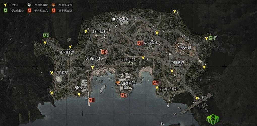暗区突围攻略大解密:揭秘山谷撤离点的准确位置分享