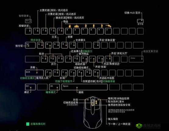 荒野行动PC版快捷键操作详解,快速应对战斗与生存挑战
