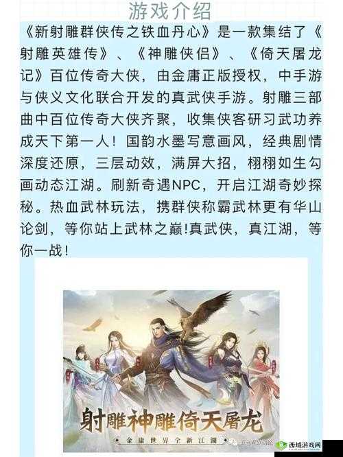 新射雕群侠传之铁血丹心杨康深度解析,获取途径与技能效果全揭秘